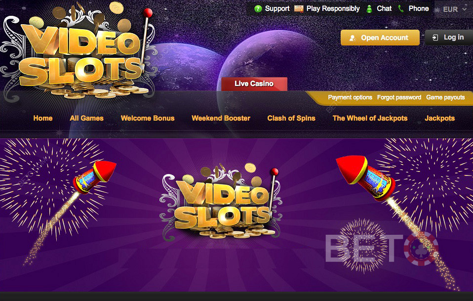 VideoSlots kasino online besar dengan peluang besar