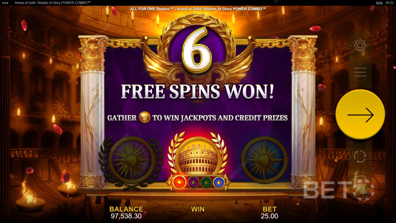 Fitur Bonus Dijelaskan di Arena of Gold: Kombinasi Kekuatan Perisai Kemuliaan oleh All For One Studios