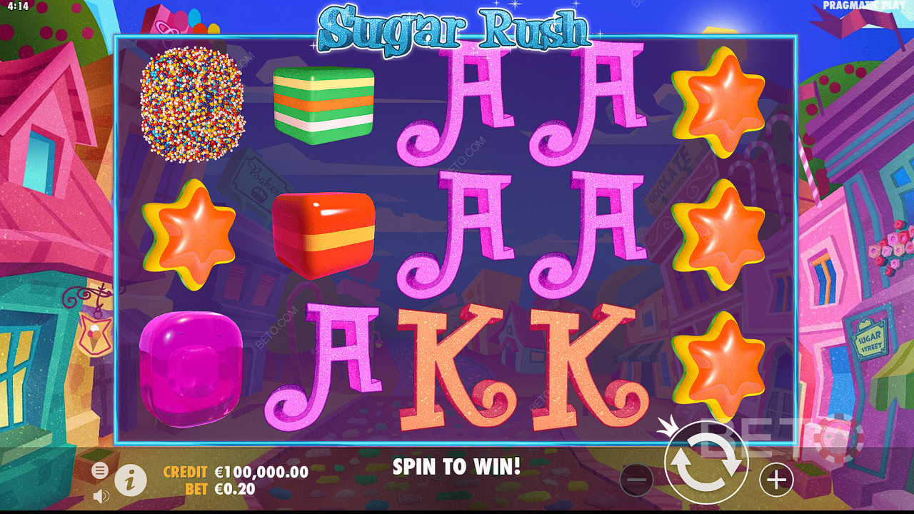 Nikmati tema yang manis dan indah! Mainkan mesin slot Sugar Rush hari ini di BETO!