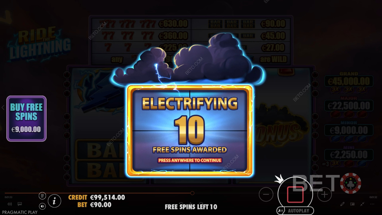 Fitur Bonus Dijelaskan dalam Ride the Lightning oleh Pragmatic Play