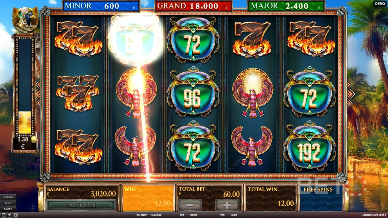 Ulasan Guardians of Luxor 3 oleh BETO Slots