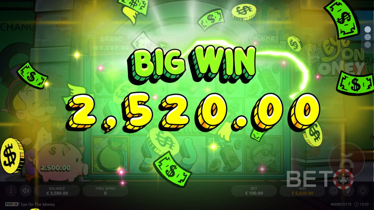 Menangkan 2,500x taruhan Anda di Slot Online Eye on the Money!