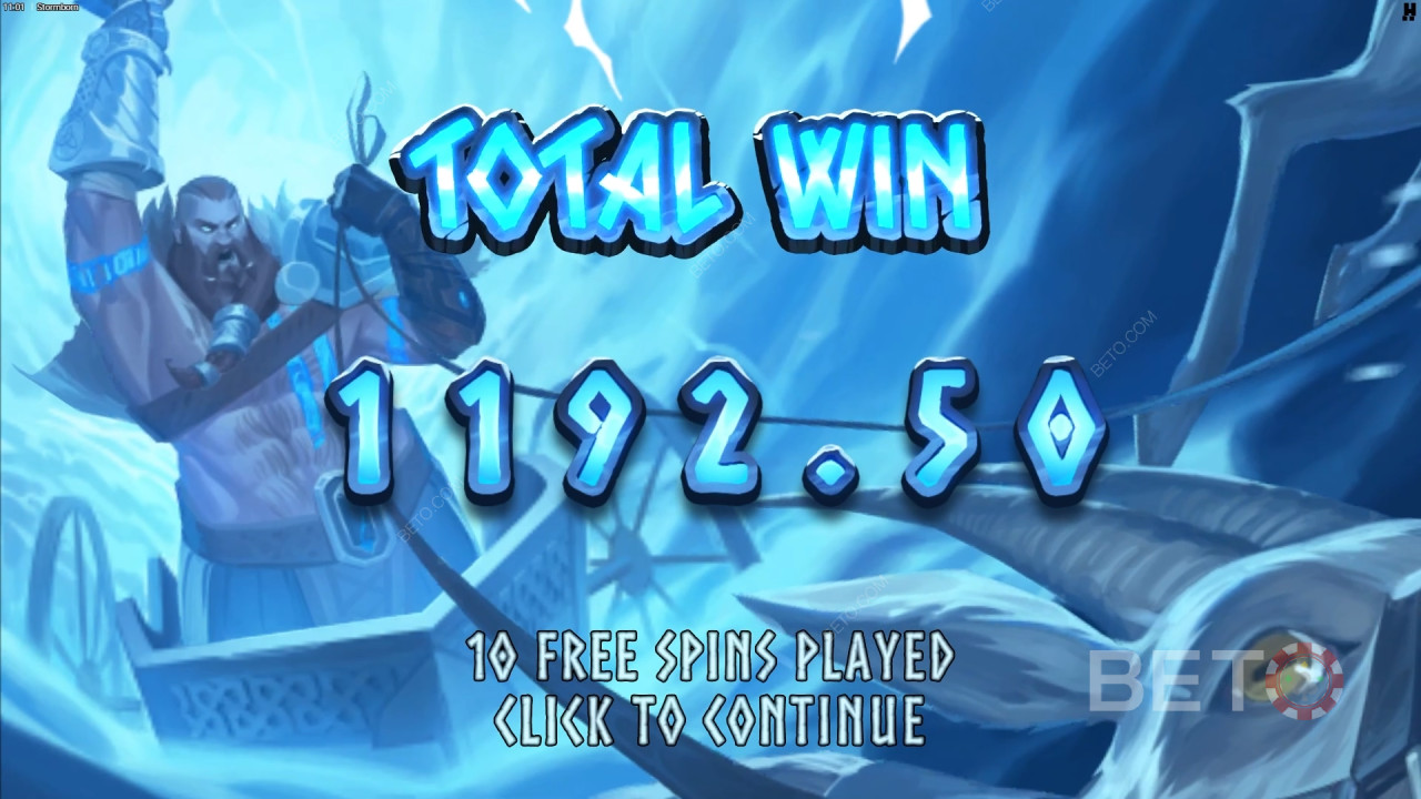 Menangkan 15,000x taruhan Anda di Slot Video Stormborn!