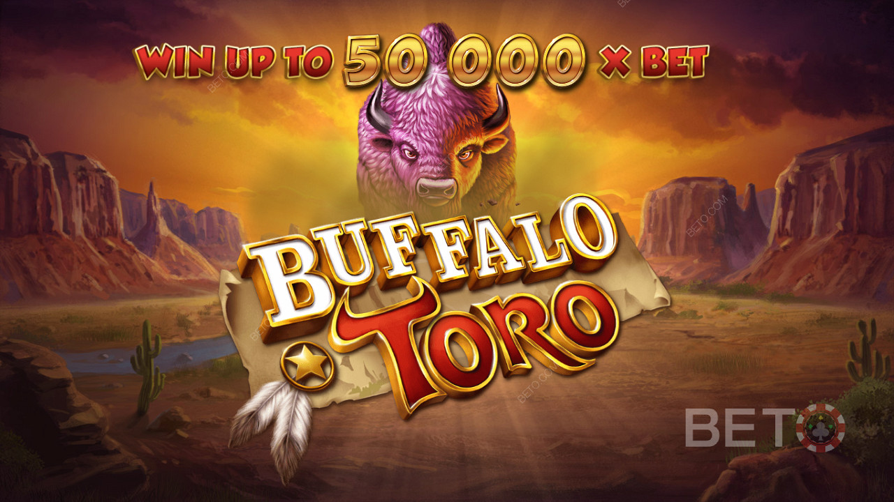 Menangkan hingga 50,000x taruhan Anda di slot online Buffalo Toro