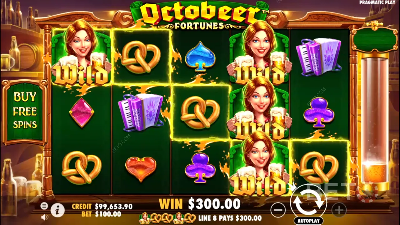 Gameplay slot video Octobeer Fortunes