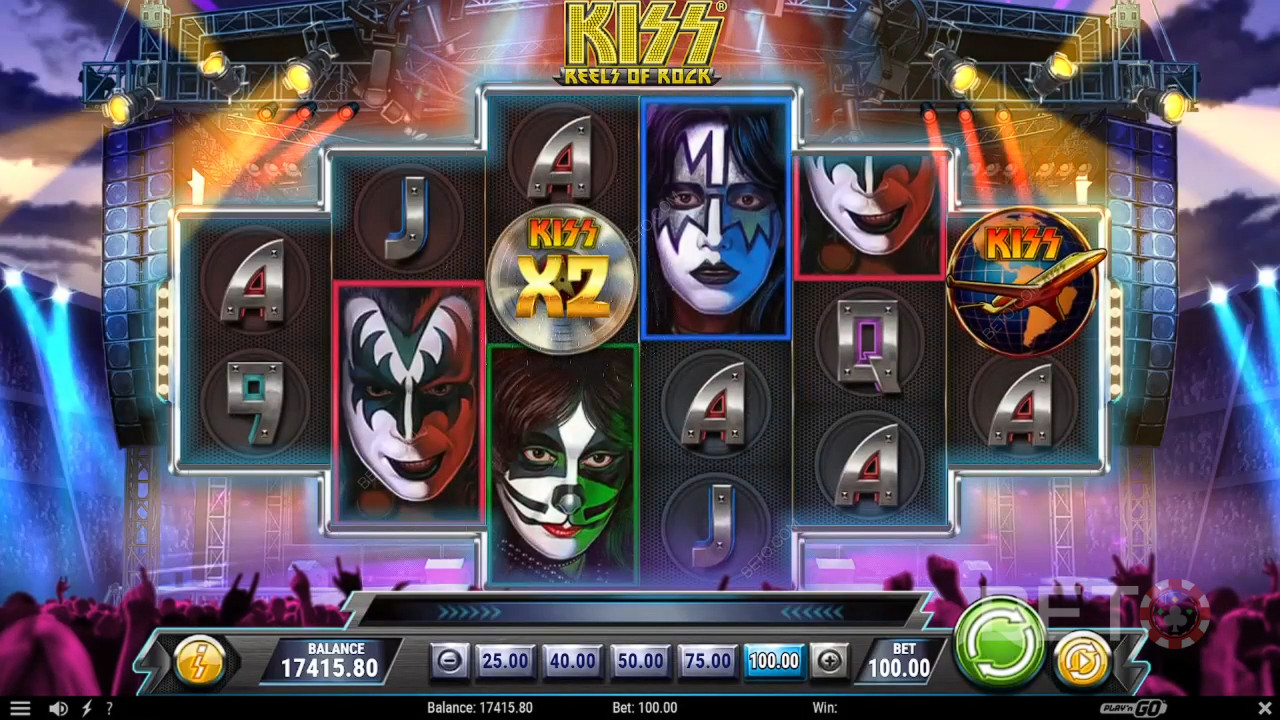 Ulasan KISS Reel of Rock oleh BETO Slots