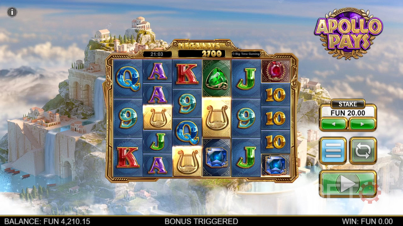 Apollo Membayar Megaways Ulasan oleh BETO Slots