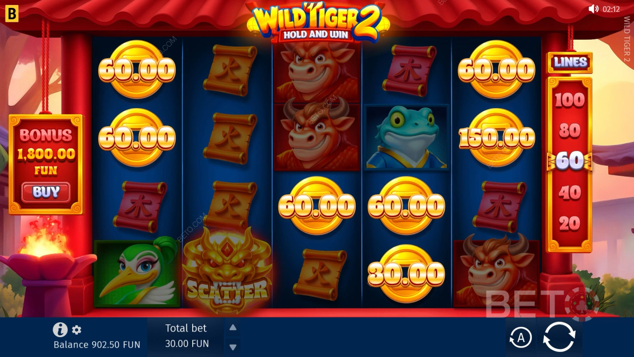 Ulasan Wild Tiger 2 oleh BETO Slots