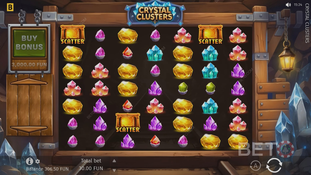 Crystal Clusters Main Gratis