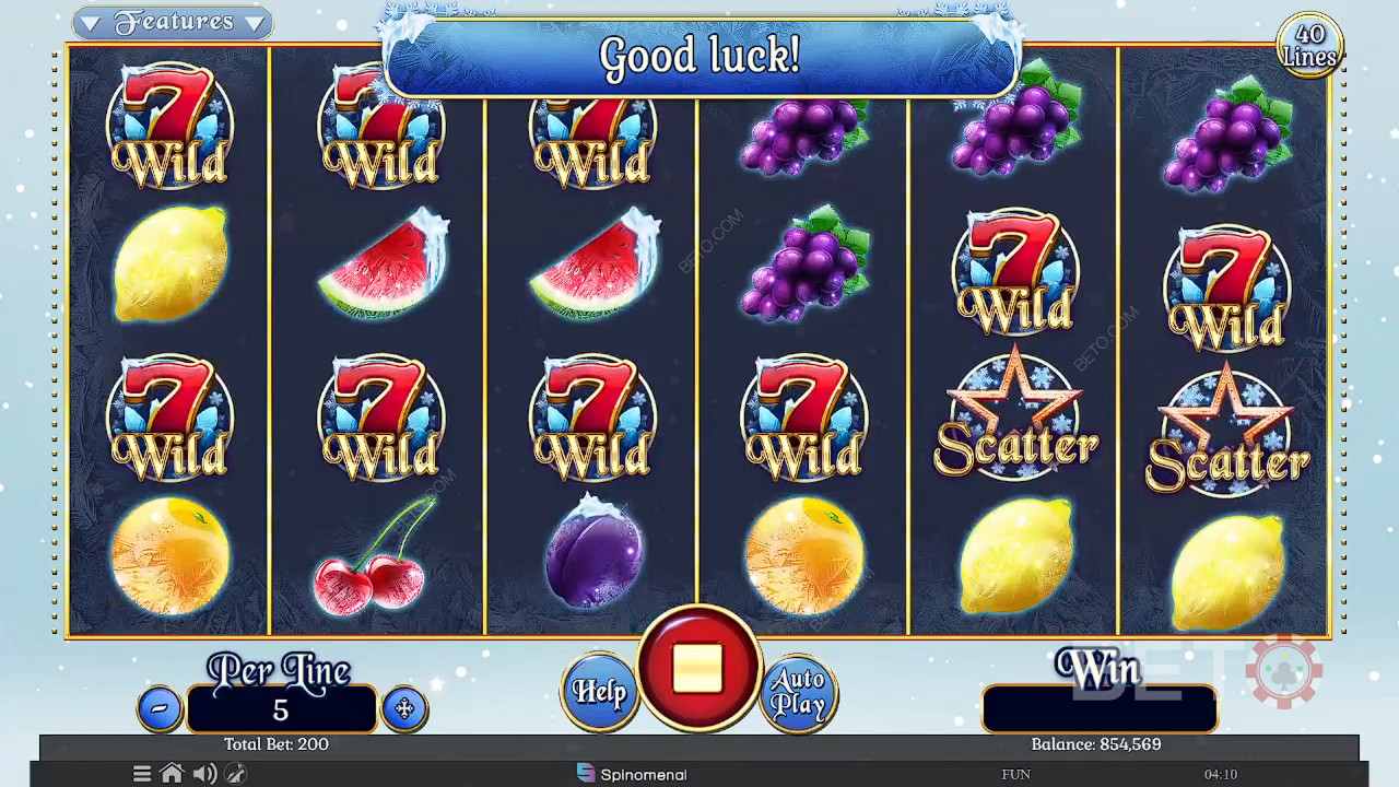 Fruits On Ice Collection 40 Lines Main Gratis