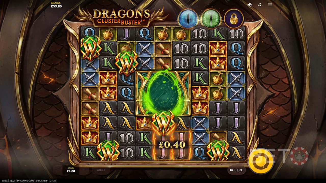 Ulasan Dragons Clusterbuster oleh BETO Slots