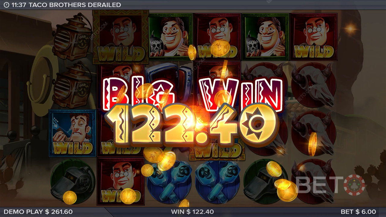 Menangkan 10,000x taruhan Anda di Slot Online Taco Brothers Derailed!