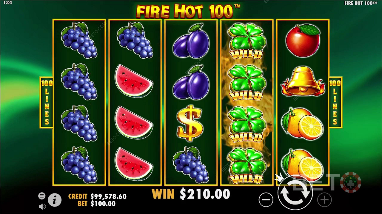 Ulasan Fire Hot 100 oleh BETO Slots