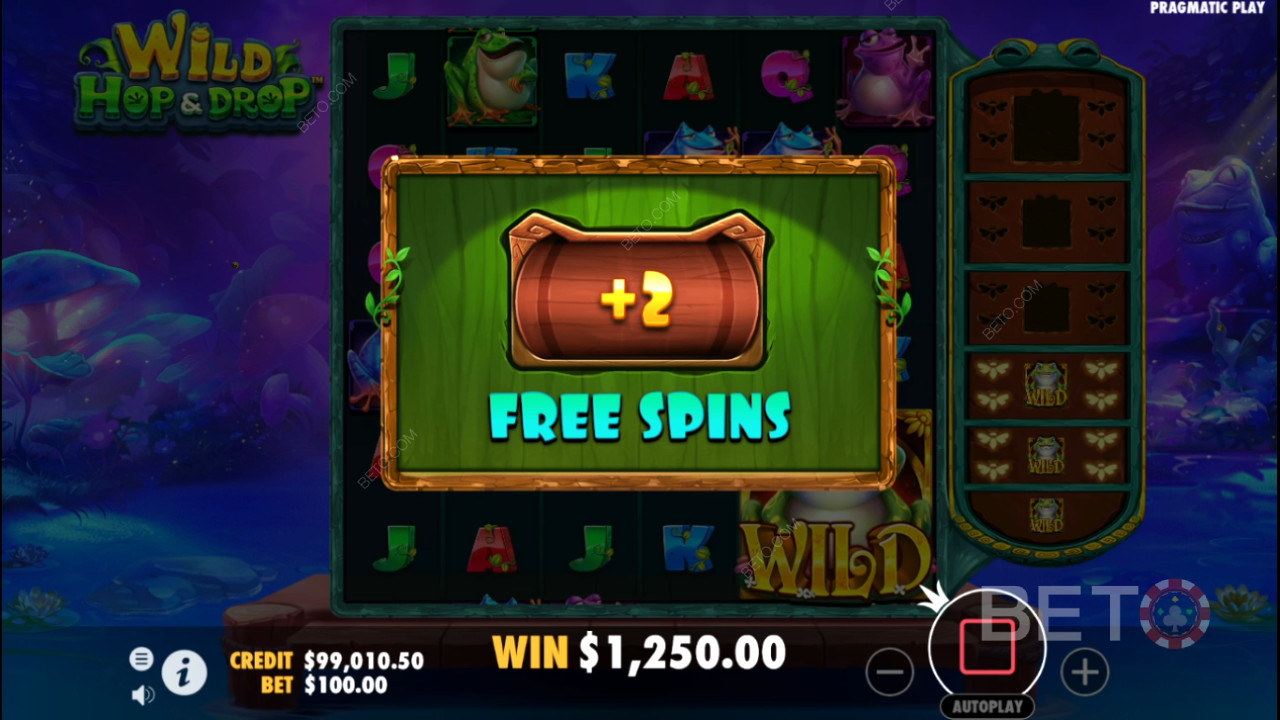 Menangkan 5,000x taruhan Anda di Slot Video Wild Hop and Drop!