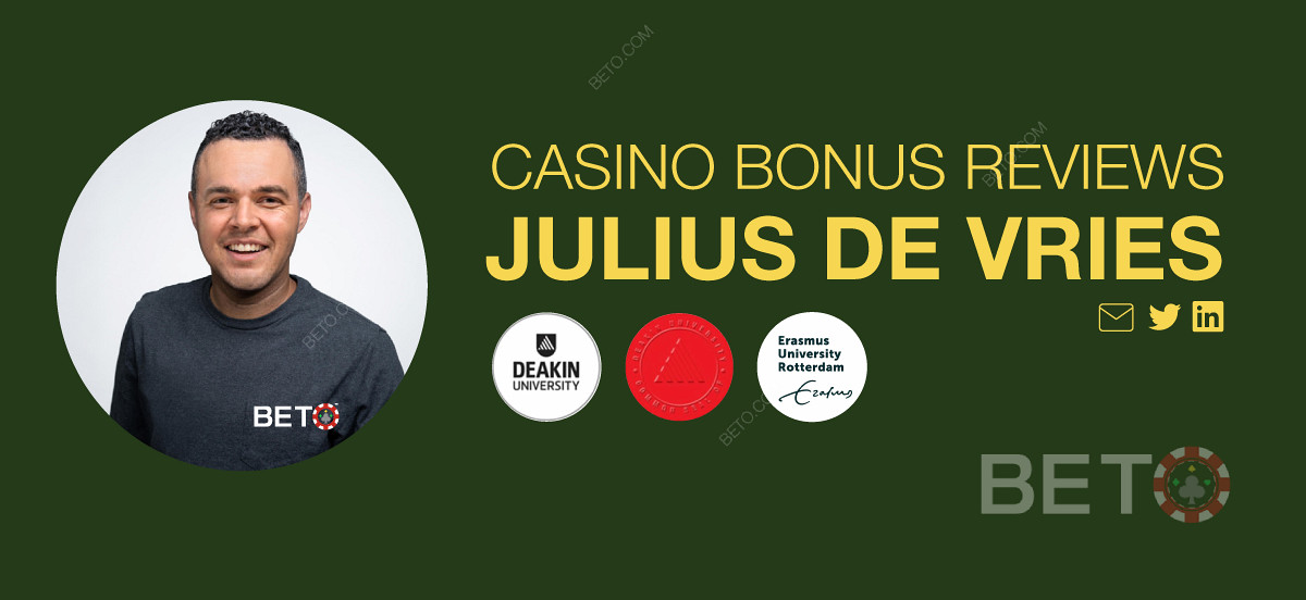 Peninjau Bonus dan Ketentuan Kasino Julius de Vries.