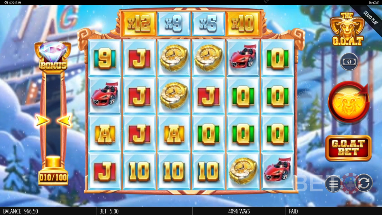 Ulasan G.O.A.T oleh BETO Slots