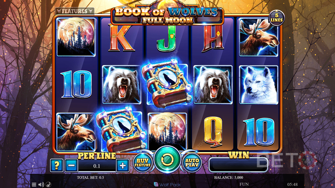 Book Of Wolves - Ulasan Bulan Purnama oleh BETO Slots