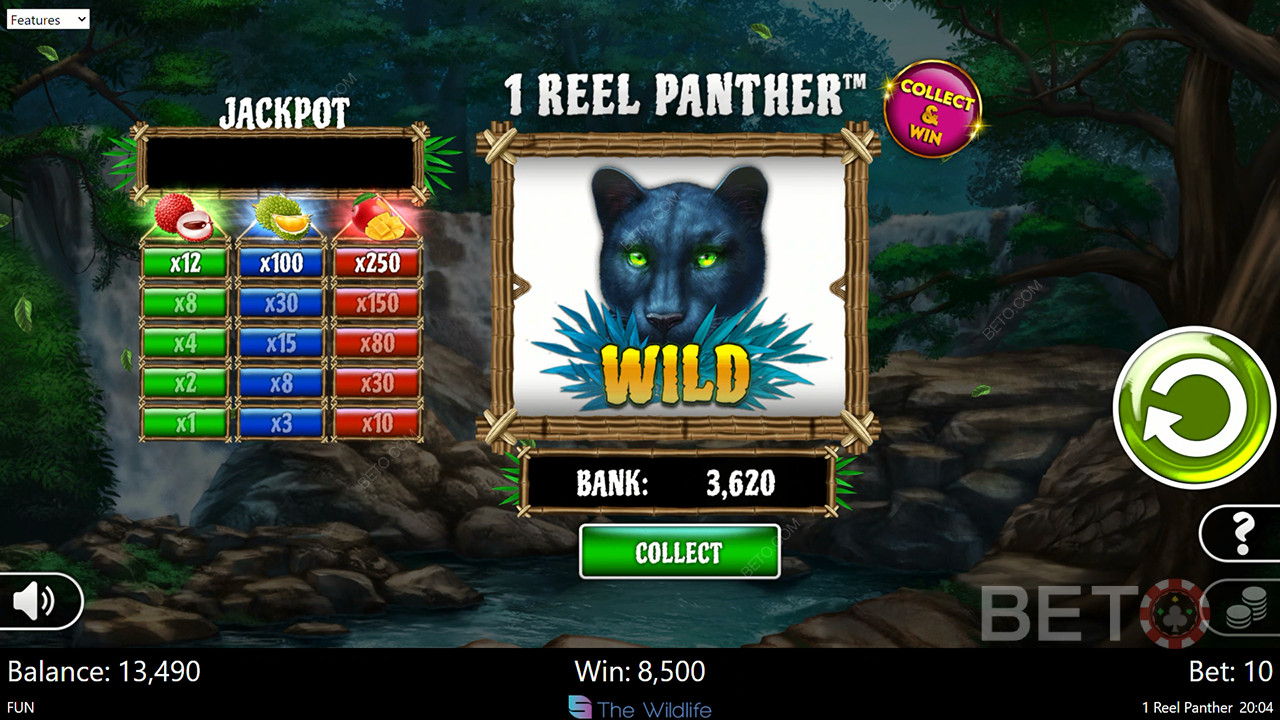 Ulasan 1 Reel Panther oleh BETO Slots