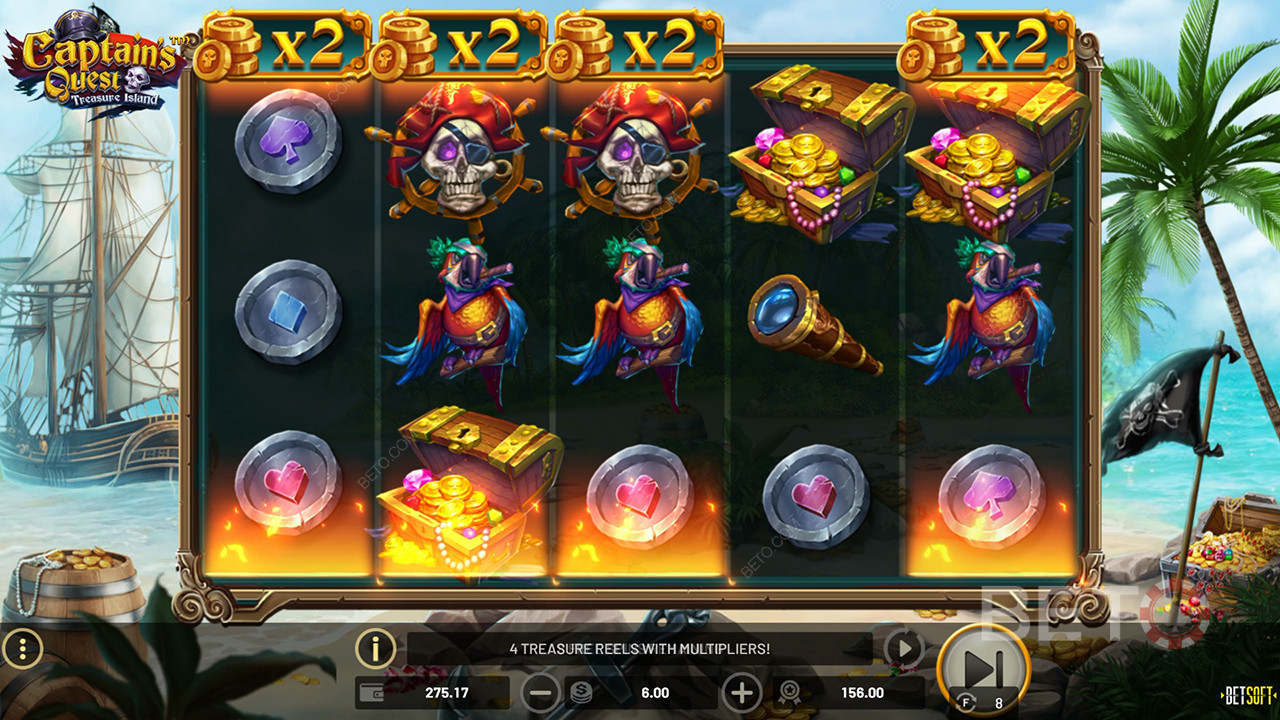 Ulasan Pulau Harta Karun Pencarian Kapten oleh BETO Slots