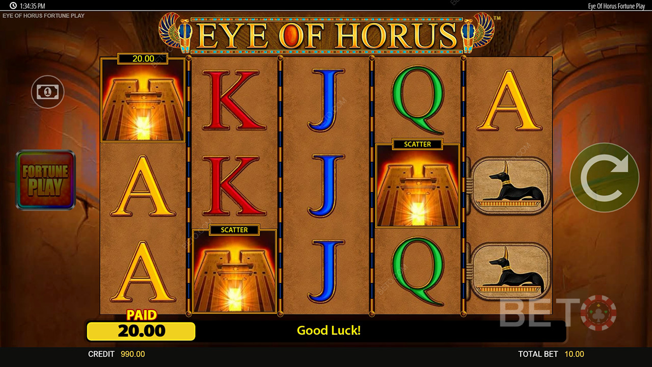 Putusan untuk Slot Online Eye of Horus Fortune Play