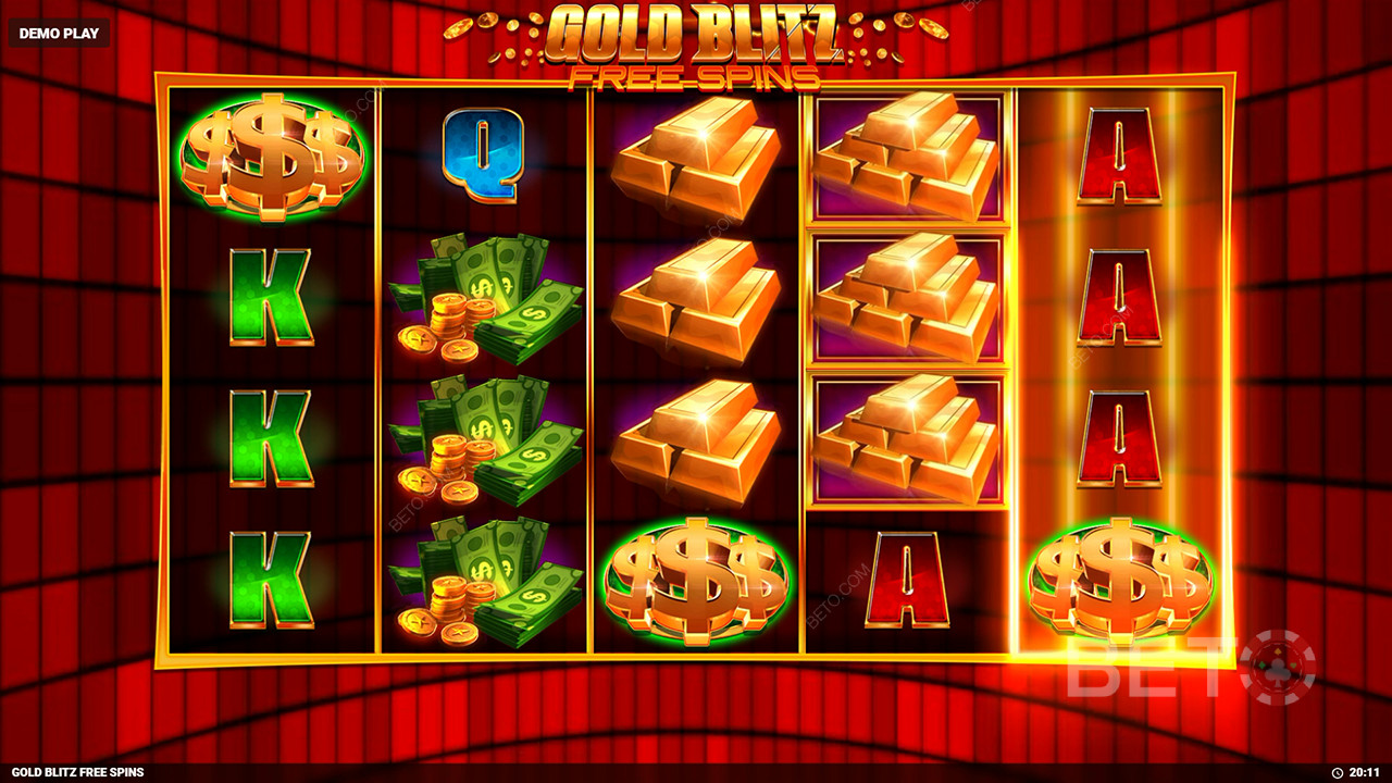 Ulasan Putaran Gratis Gold Blitz oleh BETO Slots