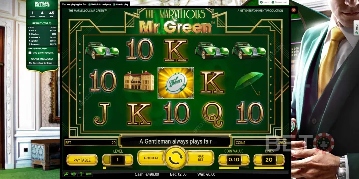 Tempat terbaik online untuk bermain slot online adalah di situs game Mr Green.