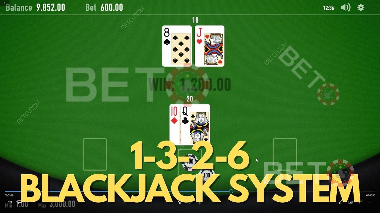 1 3 2 6 Sistem Taruhan Blackjack - Cara Menggunakan Strategi