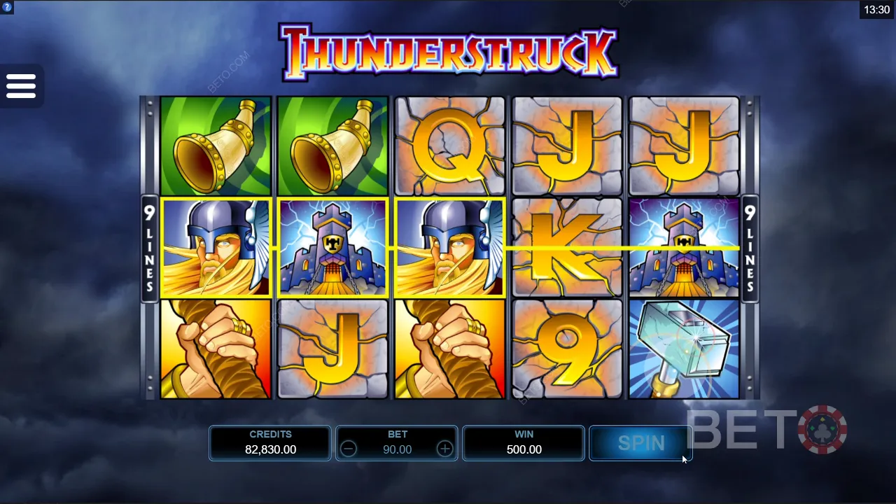 Contoh gameplay Thunderstruck