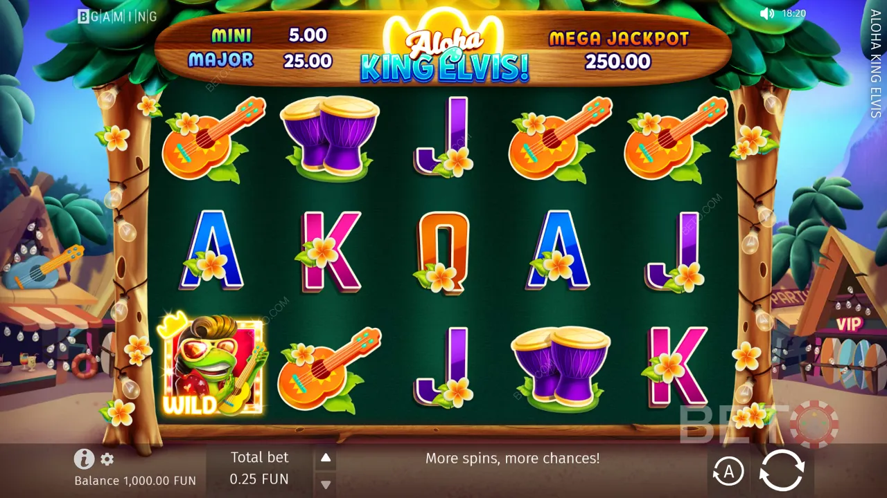 Contoh Gameplay dari Aloha King Elvis
