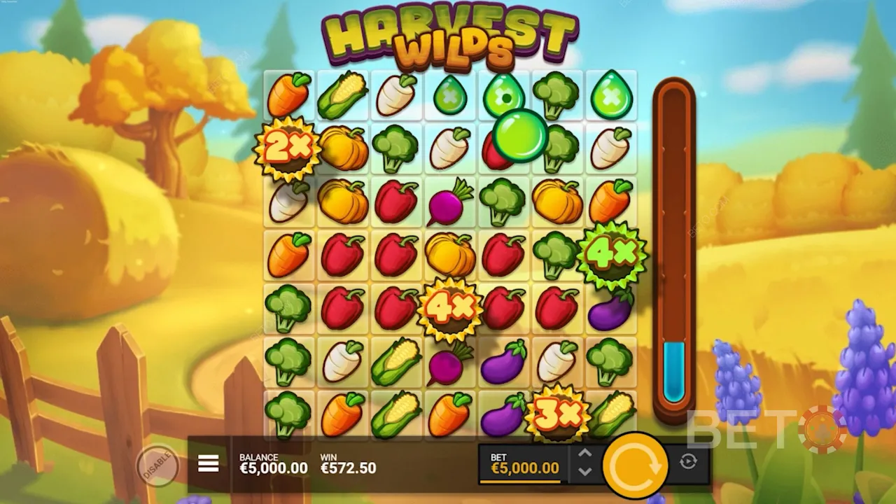 Gameplay dari slot video Harvest Wilds